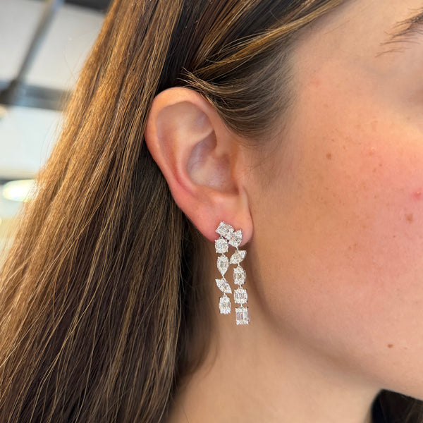 14K GOLD DIAMOND MALIA EARRINGS