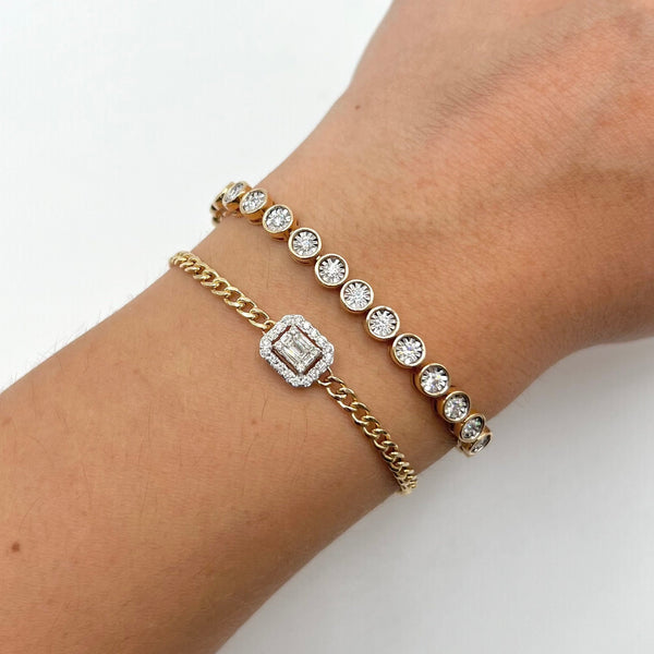 14K GOLD DIAMOND RAYNA BRACELET