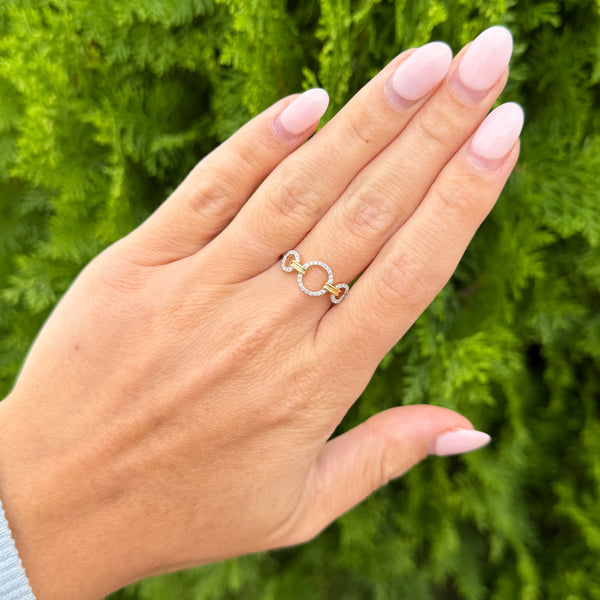 14K GOLD DIAMOND EVERLY RING