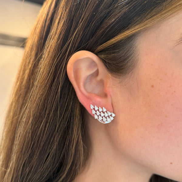 14K GOLD DIAMOND ZEVA EARRINGS