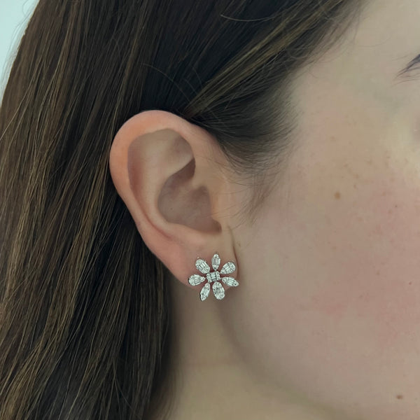 14K GOLD DIAMOND AMANDA EARRINGS