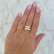 14K GOLD DIAMOND SHARI RING