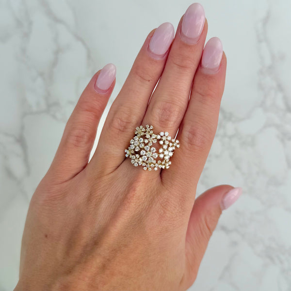 14K GOLD DIAMOND ANGELINA RING