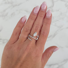 14K GOLD DIAMOND TILA RING