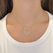 14K GOLD DIAMOND LARGE LORI HEART NECKLACE