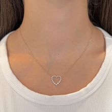14K GOLD DIAMOND SMALL LORI HEART NECKLACE