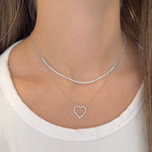 14K GOLD DIAMOND SMALL LORI HEART NECKLACE