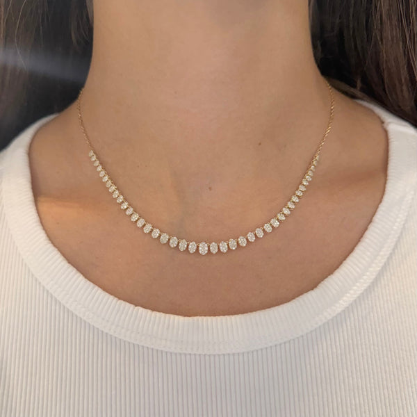 14K GOLD DIAMOND MILLIE NECKLACE