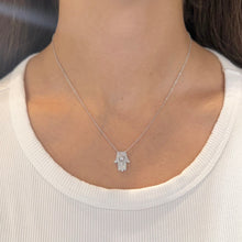 14K GOLD DIAMOND EVIE HAMSA NECKLACE