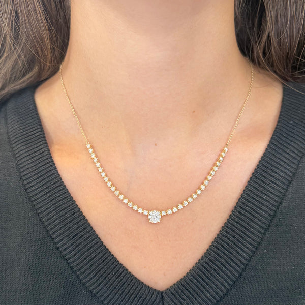 14K GOLD DIAMOND BRIELLA NECKLACE