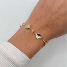 14K GOLD MARSHA HEART BRACELET