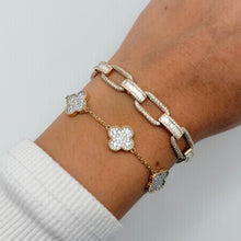 14K GOLD DIAMOND CALLIE CLOVER BRACELET