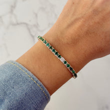 14K GOLD DIAMOND AND EMERALD LAUREN BRACELET