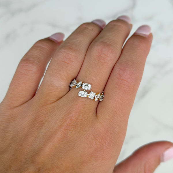 14K GOLD DIAMOND AMY RING