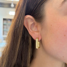 14K GOLD DIAMOND LISA HOOPS
