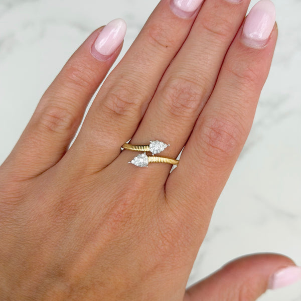 14K GOLD DIAMOND JILL RING