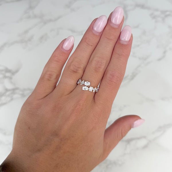 14K GOLD DIAMOND AMY RING