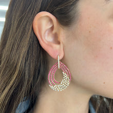 14K GOLD DIAMOND RUBY ANNA EARRINGS