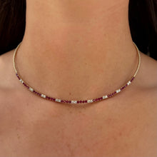 14K GOLD DIAMOND RUBY NELLIE NECKLACE