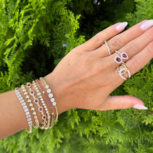 14K GOLD DIAMOND RUBY CAROLINE BRACELET
