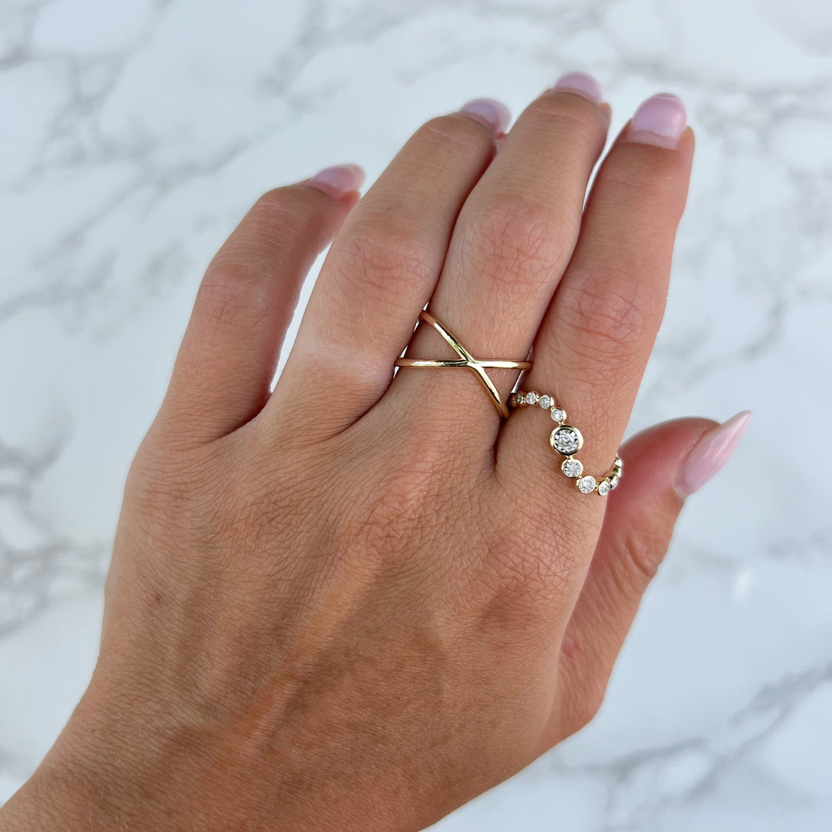 14K GOLD DIAMOND JOSIE RING – Jen K Online