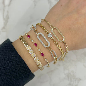 14K GOLD DIAMOND CASSANDRA BRACELET