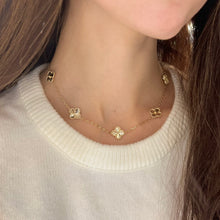 14K GOLD CARLIE MULTI CLOVER NECKLACE