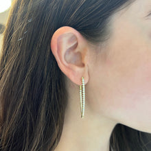 14K GOLD DIAMOND ANNIE HOOPS