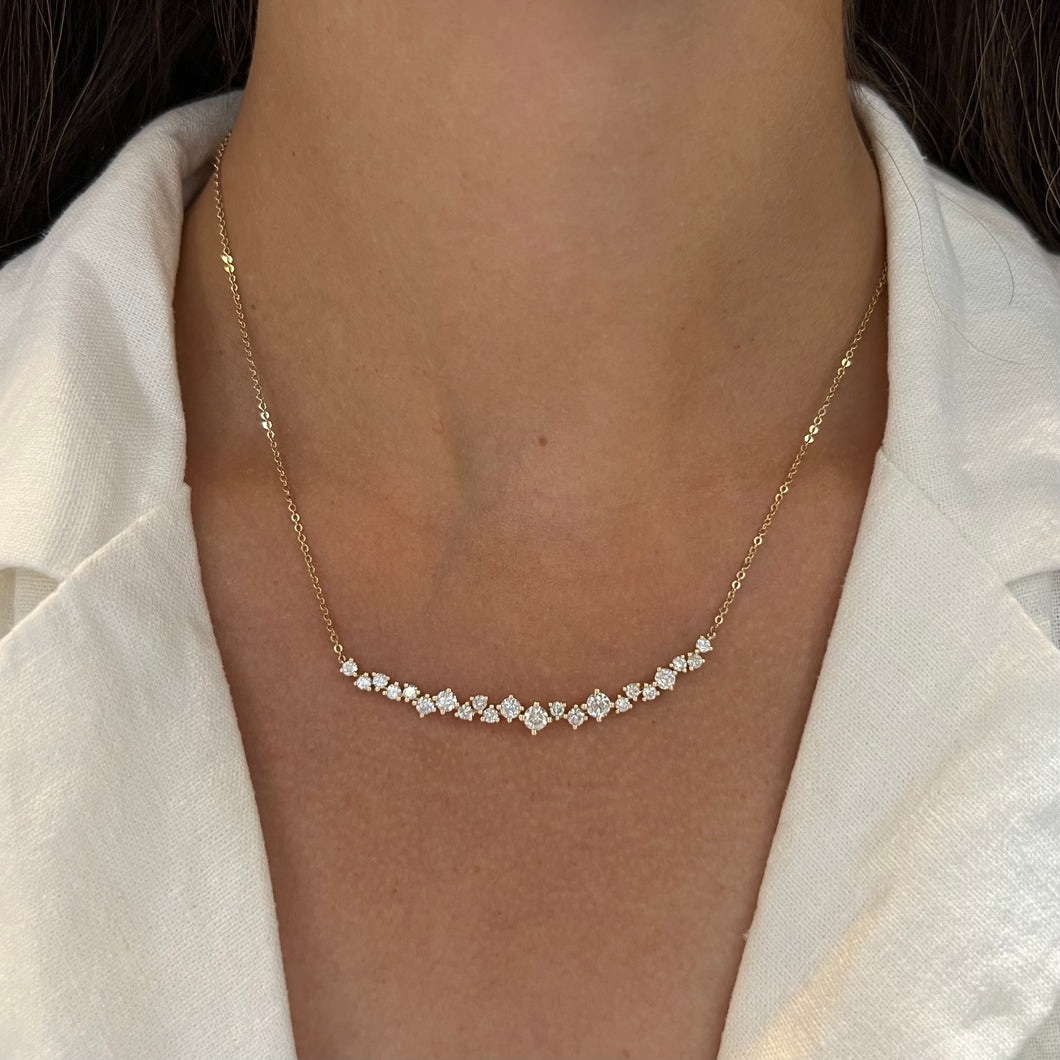 14K GOLD DIAMOND KATE NECKLACE