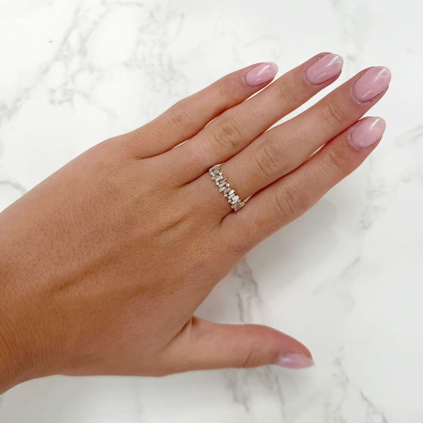14K GOLD DIAMOND SARELLE RING