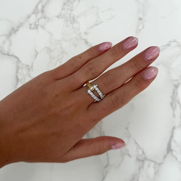 14K GOLD DIAMOND RYAN RING