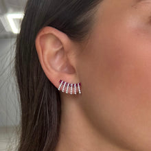 14K GOLD DIAMOND RUBY SOPHIE EARRINGS