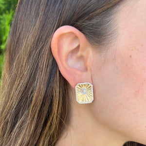 14K GOLD DIAMOND ALEXA EARRINGS