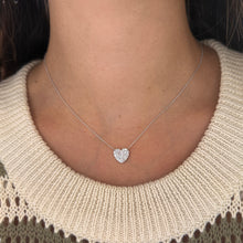 14K GOLD DIAMOND SARAH HEART NECKLACE