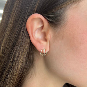 14K GOLD DIAMOND WHITNEY EARRINGS