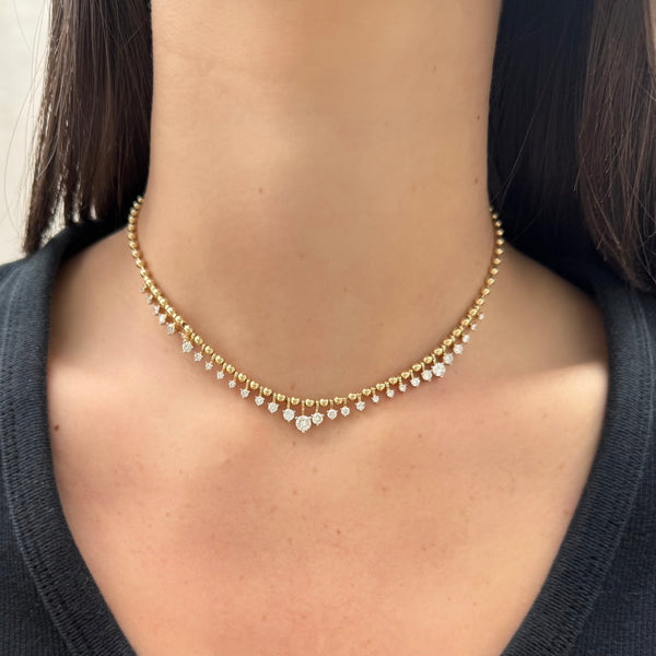 14K GOLD DIAMOND YAELLE NECKLACE