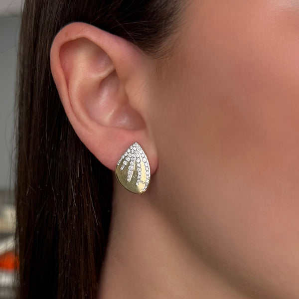 14K GOLD DIAMOND DEVI EARRINGS