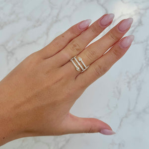 14K GOLD DIAMOND KENDALL RING