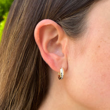 14K GOLD DIAMOND DANA HUGGIES