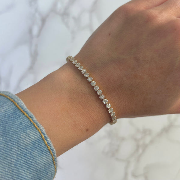14K GOLD DIAMOND FRANCINE BRACELET