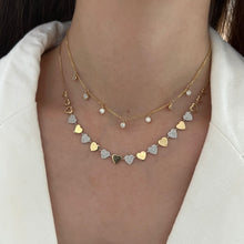14K GOLD DIAMOND HANA HEART NECKLACE