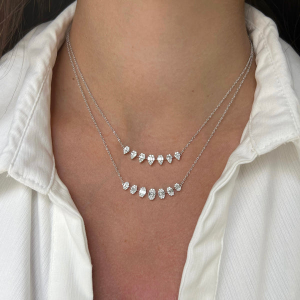 14K GOLD DIAMOND SOPHIE PEAR NECKLACE