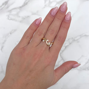 14K GOLD DIAMOND RAYNA RING