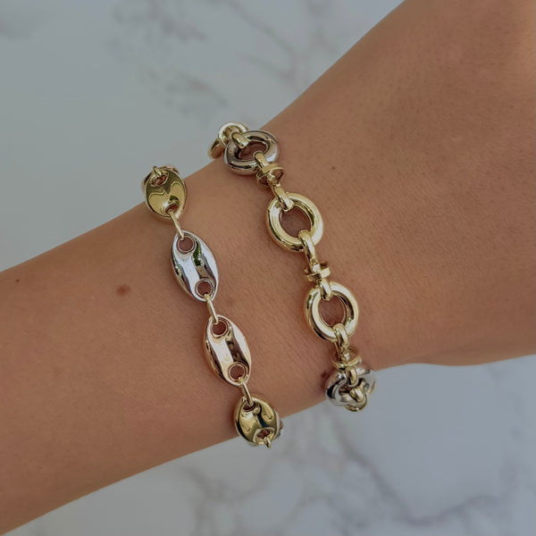 14K TWO-TONE GOLD MAYA BRACELET