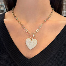 14K GOLD DIAMOND ALLY HEART NECKLACE