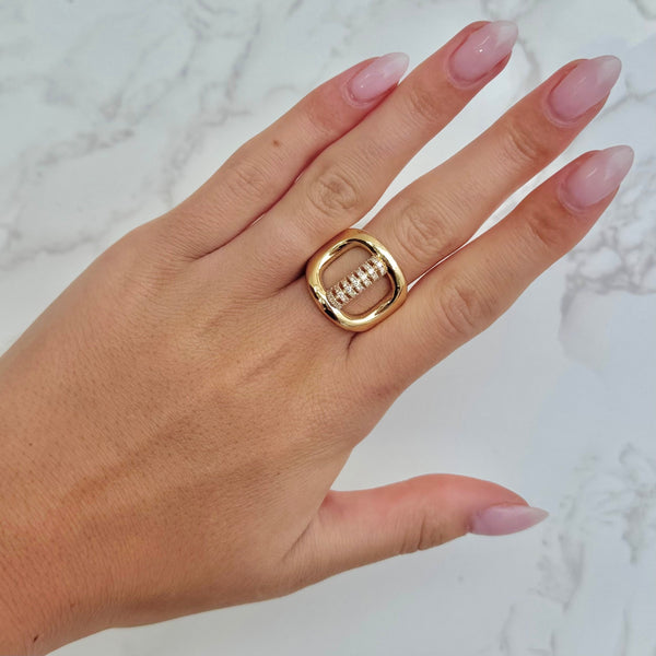 14K GOLD DIAMOND CELIA RING