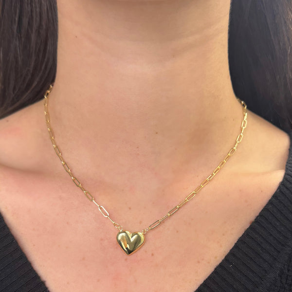 14K GOLD DANI HEART NECKLACE