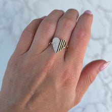 14K GOLD DIAMOND NATASHA HEART RING