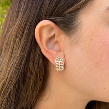 14K GOLD DIAMOND KELLY EARRINGS