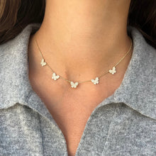 14K GOLD DIAMOND MOLLIE BUTTERFLY NECKLACE